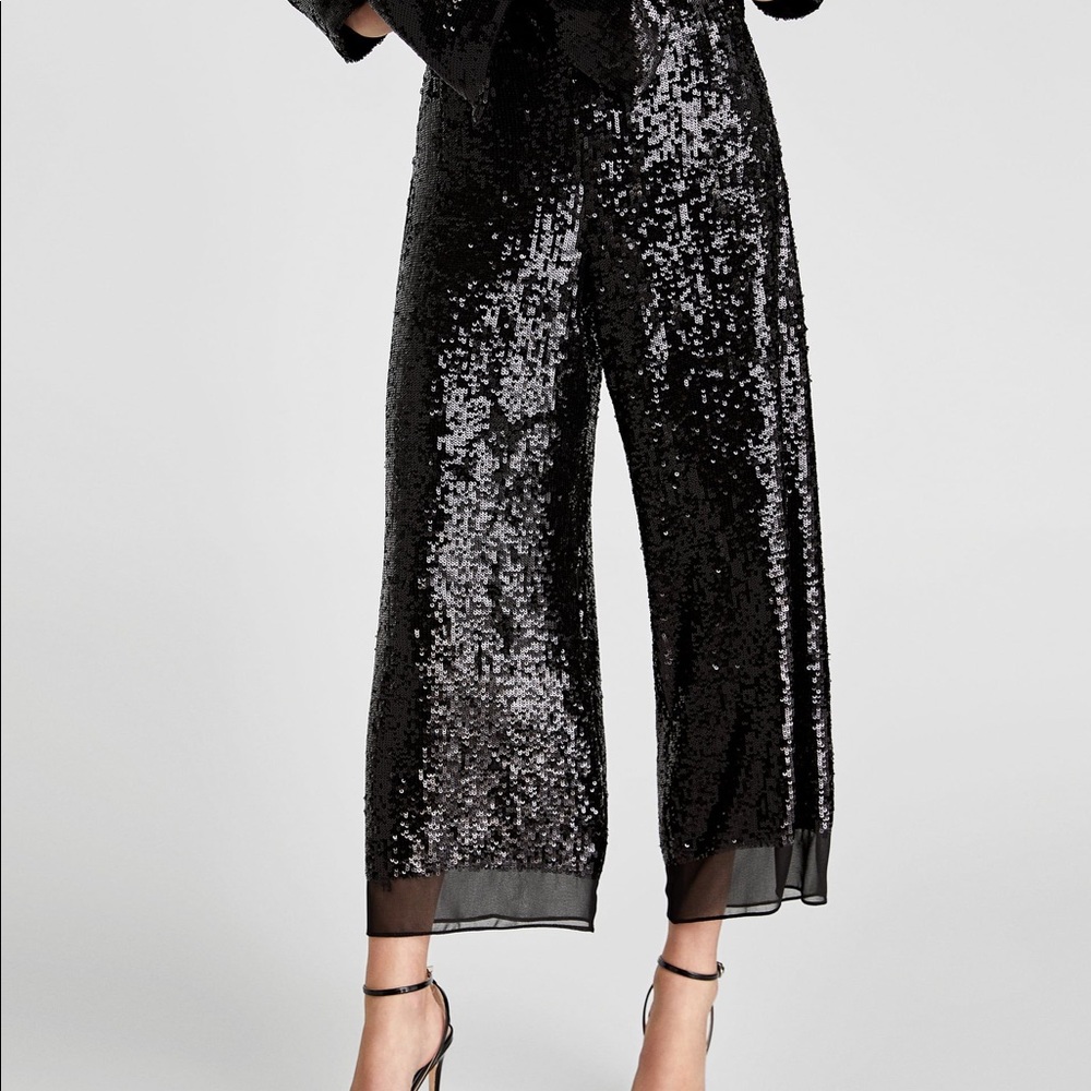 Zara Sequin Culottes